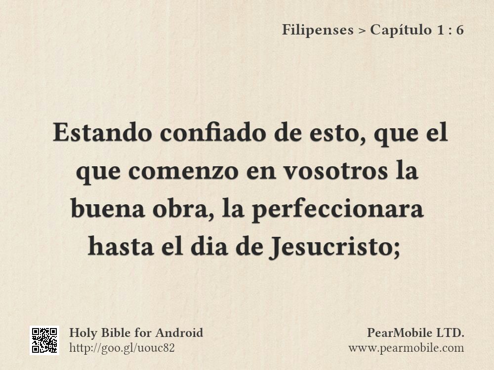 Filipenses, Capítulo 1:6